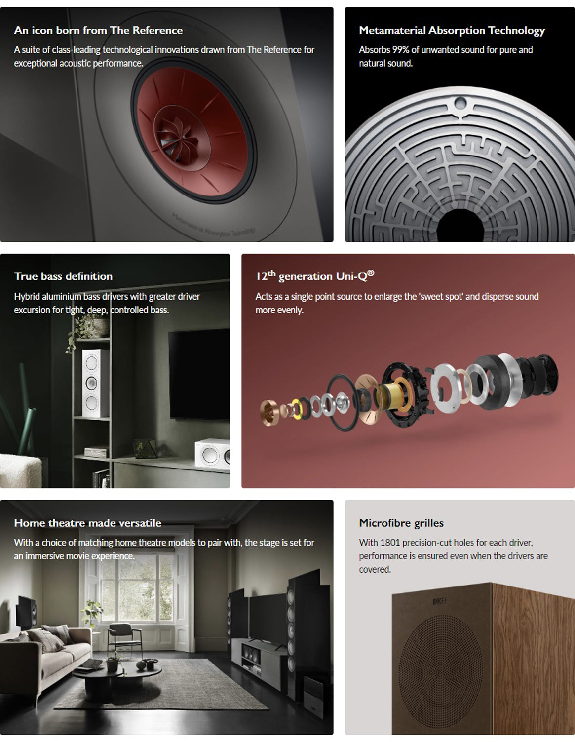 KEF R Meta – seriecollage