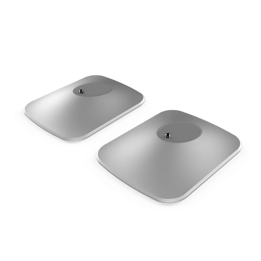 KEF P1 Desk Pad Sølv – topp
