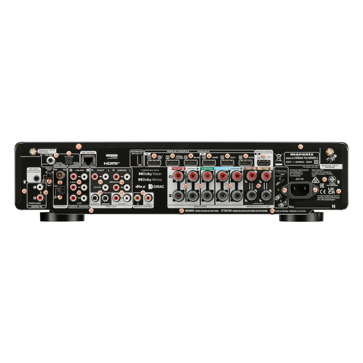 Marantz Cinema 70s Series 2 Sort – bak