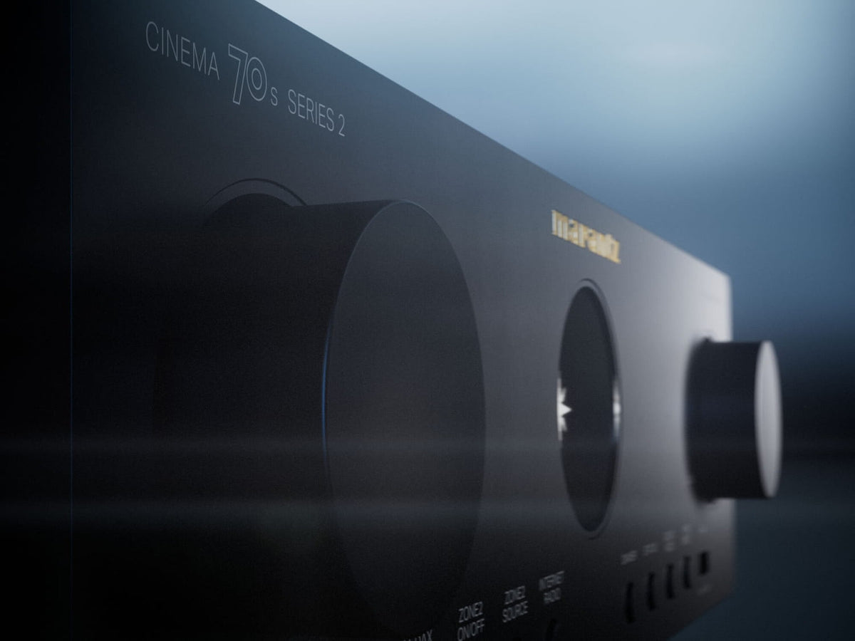 Marantz Cinema 70s Series 2 Sort – detalj front