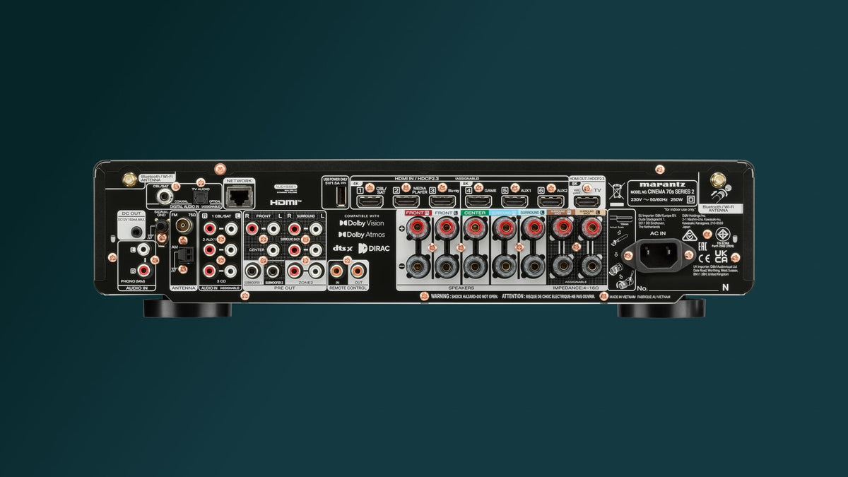 Marantz Cinema 70s Series 2 – tilkoblingsoversikt