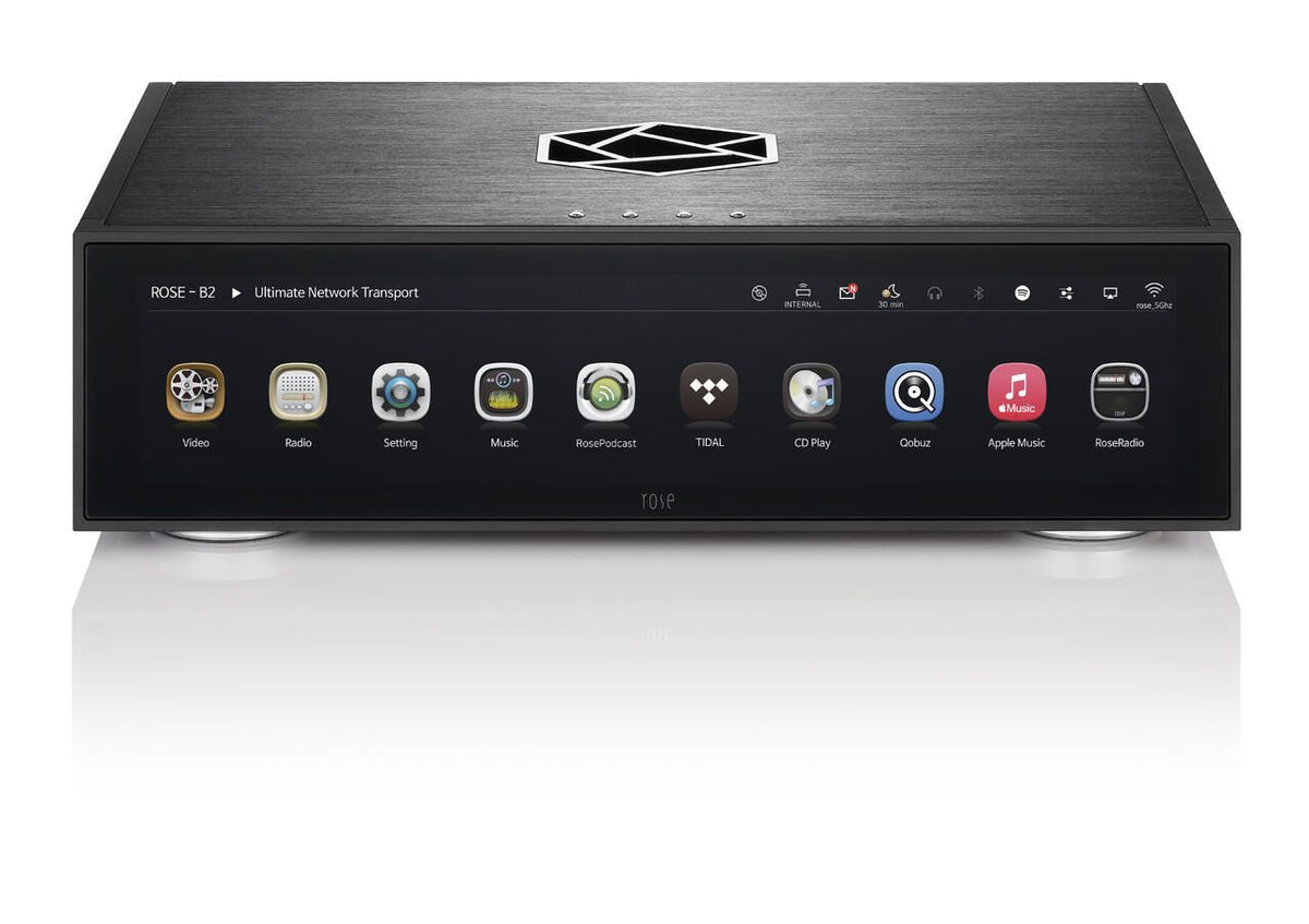 HiFi Rose RS130 Sort – front høy vinkel