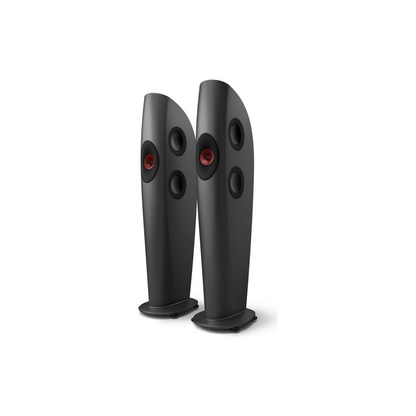 KEF Blade Two Meta Kullgrå/rød – front