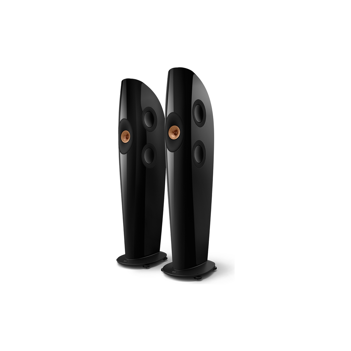 KEF Blade Two Meta Piano sort/kobber – front