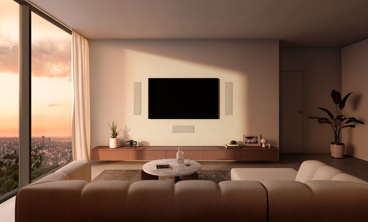 KEF Ci5120QLM-THX – installert i vegg under TV