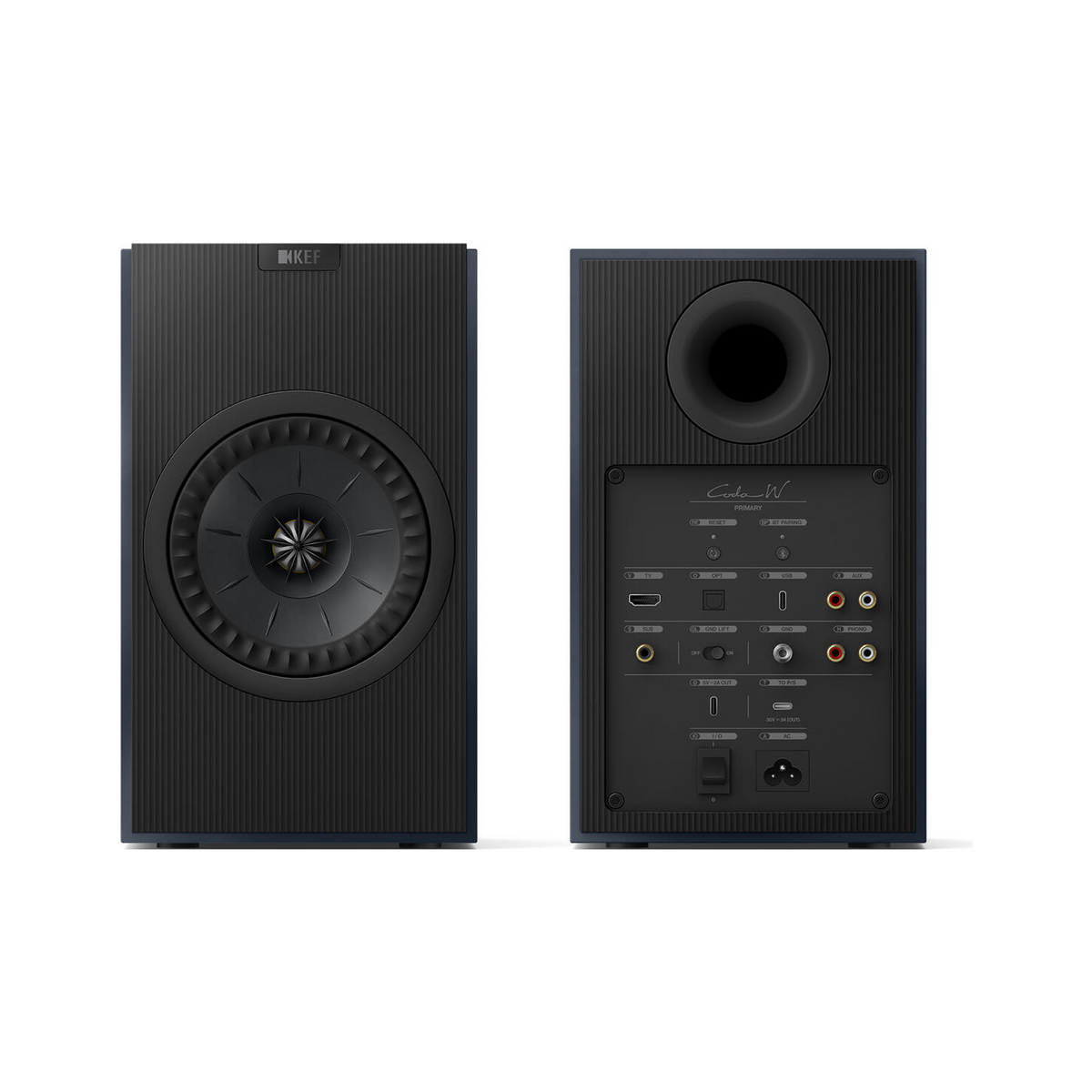 KEF Coda Wireless Blå – front/bak