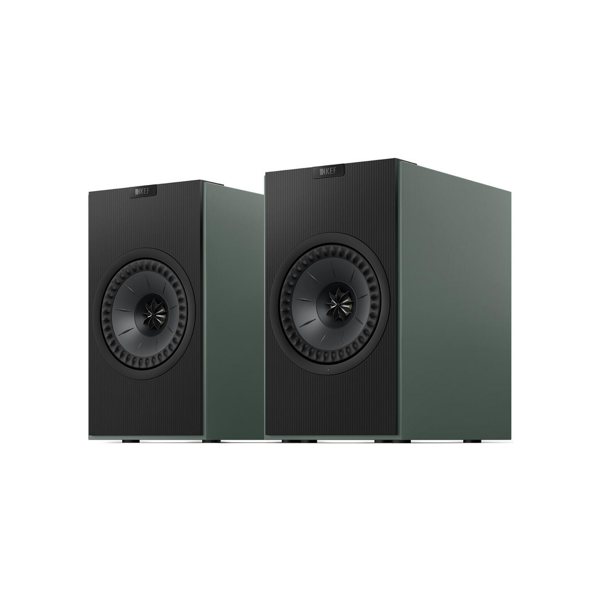KEF Coda Wireless Moss Green – front