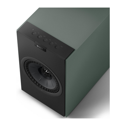 KEF Coda Wireless Moss Green – front/topp