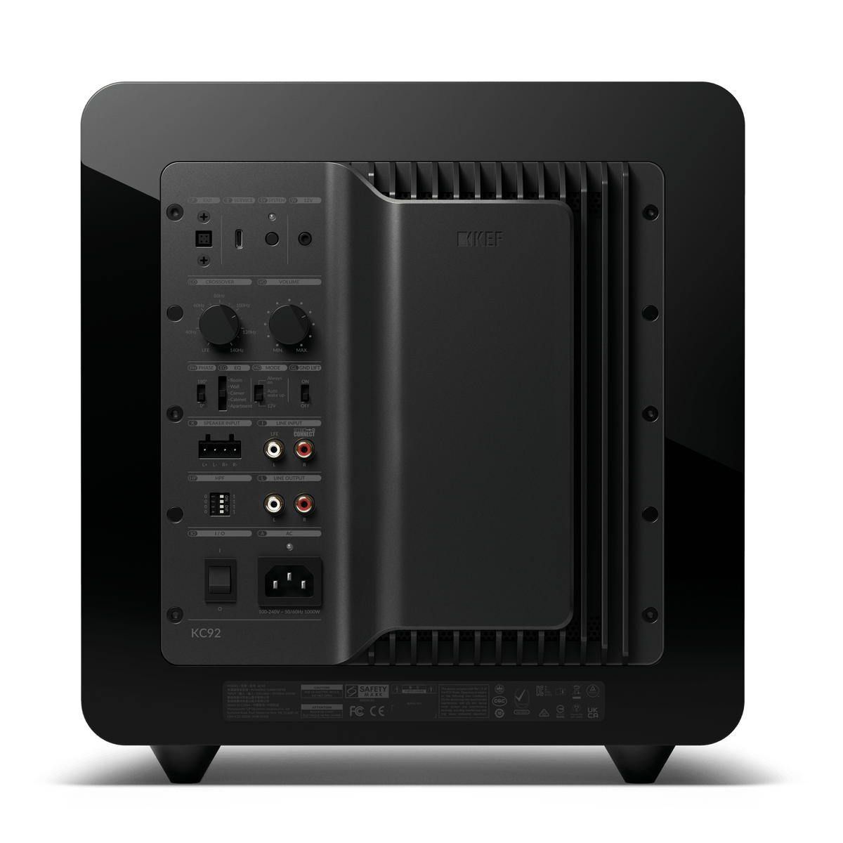KEF KC92 Sort – bakside