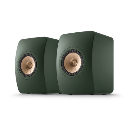KEF LS50 Meta Moss Green – front/side