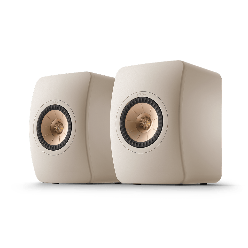 KEF LS50 Meta Sand Shell – front/side