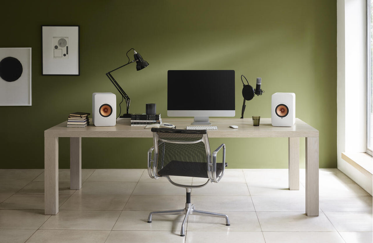 KEF LS50 Wireless II Hvit – hjemmemiljø