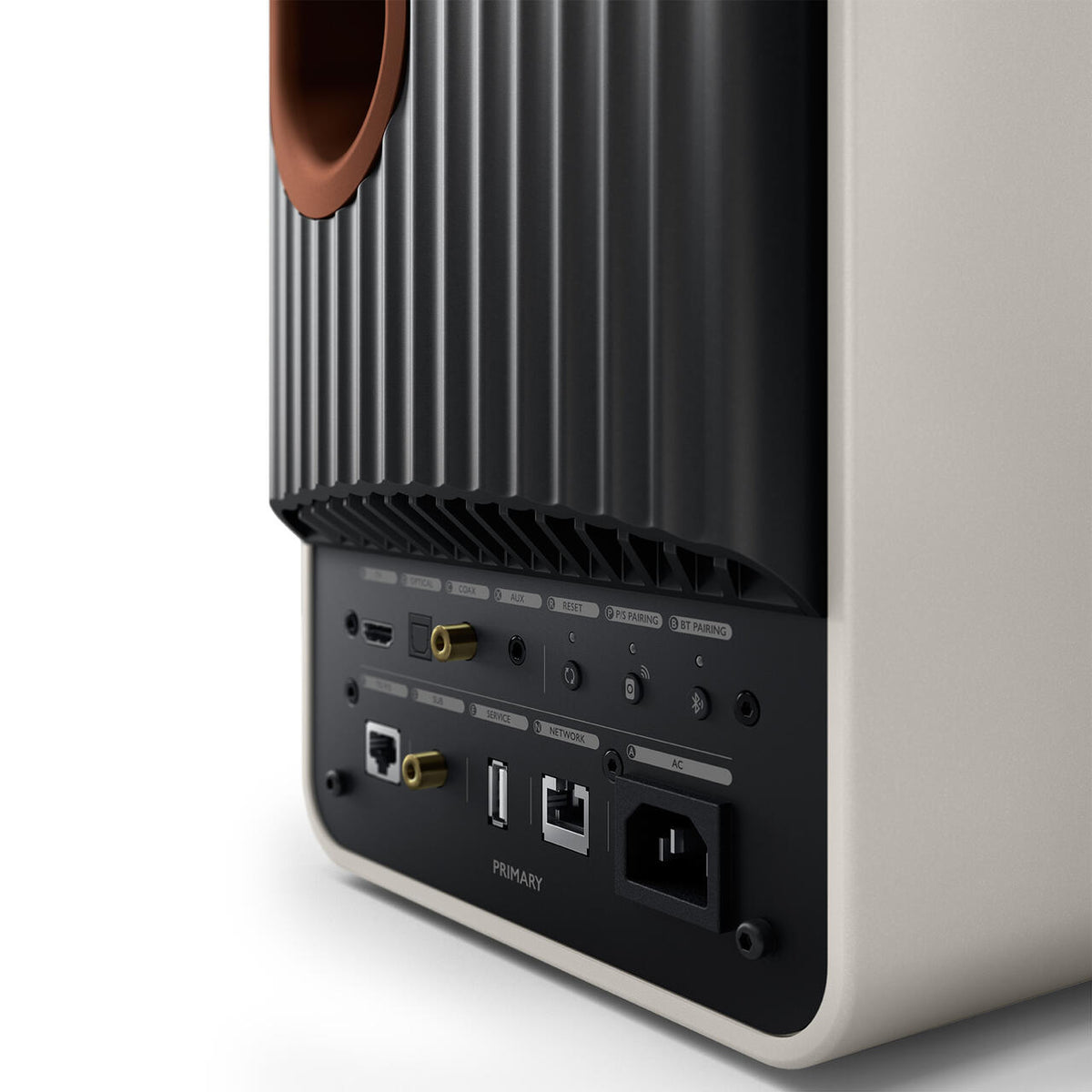KEF LS50 Wireless II Hvit – bakside