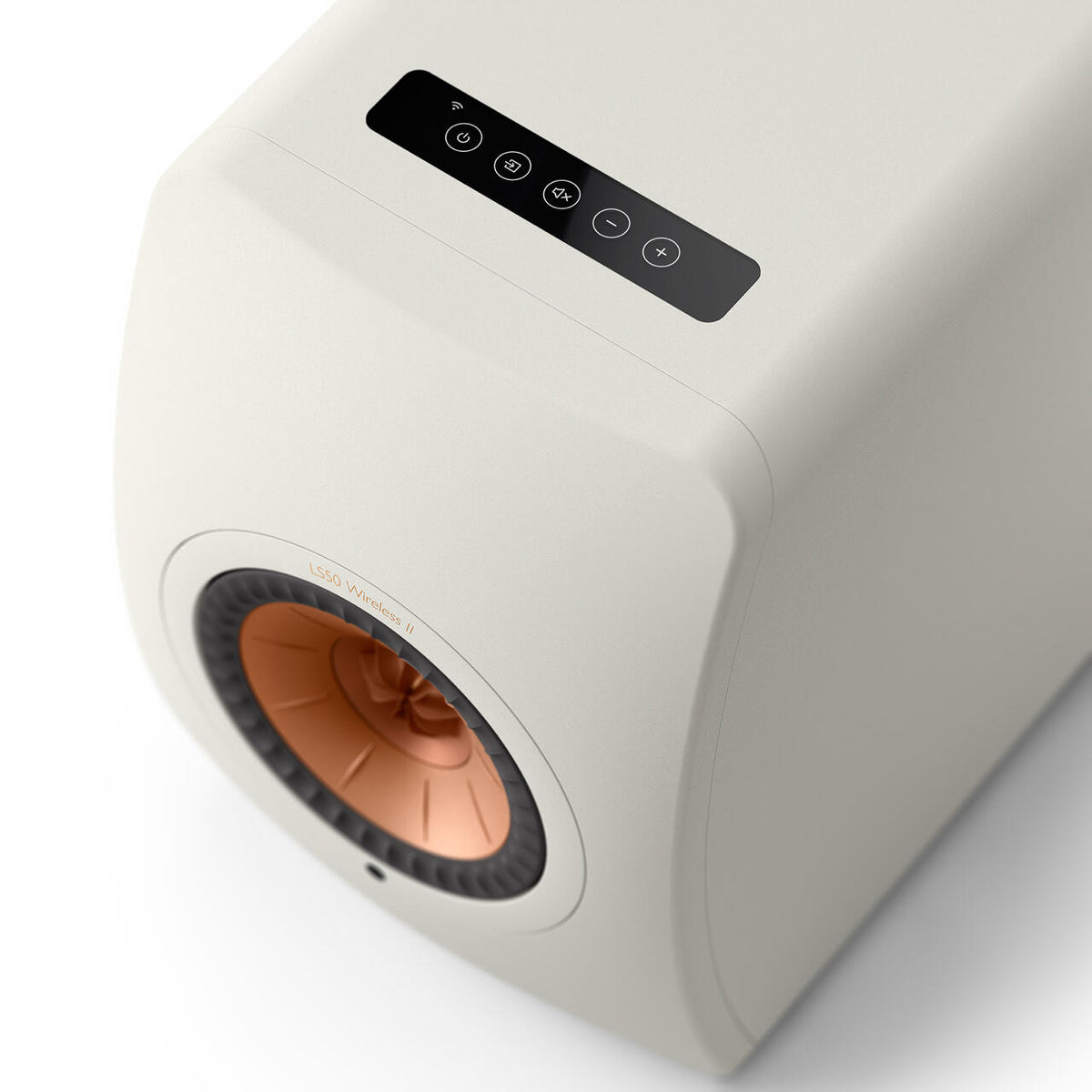 KEF LS50 Wireless II Hvit – topp detalj