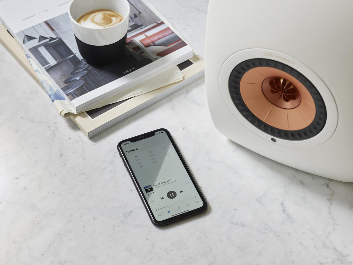 KEF LS50 Wireless II Hvit – med modell