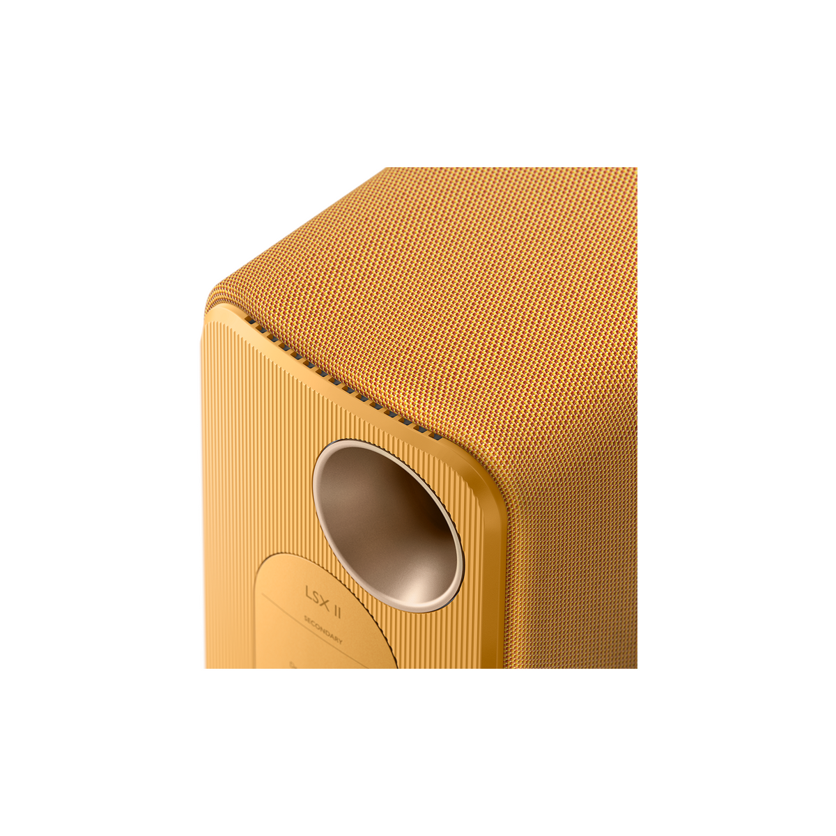 KEF LSX II Amber Haze – bak-detalj