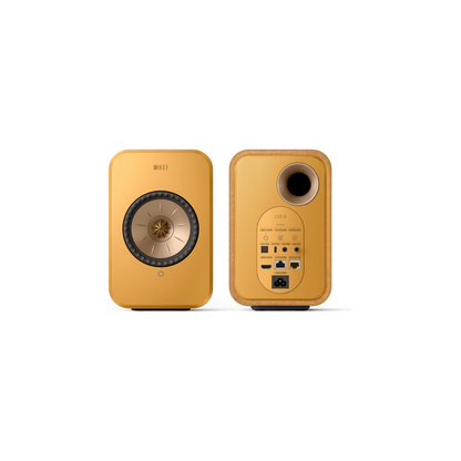 KEF LSX II Amber Haze – front-bak