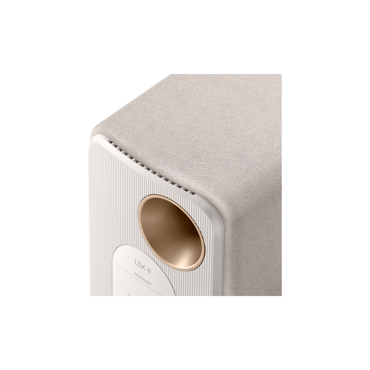 KEF LSX II Cotton White – bak-detalj