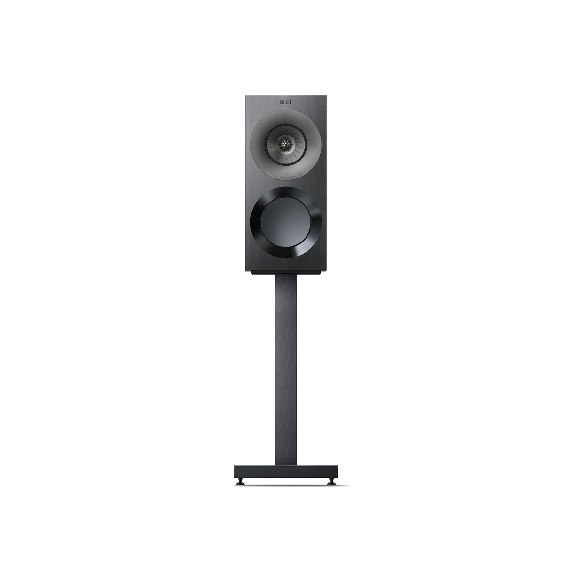 KEF Reference 1 Meta Pianosort/Grå – med grill