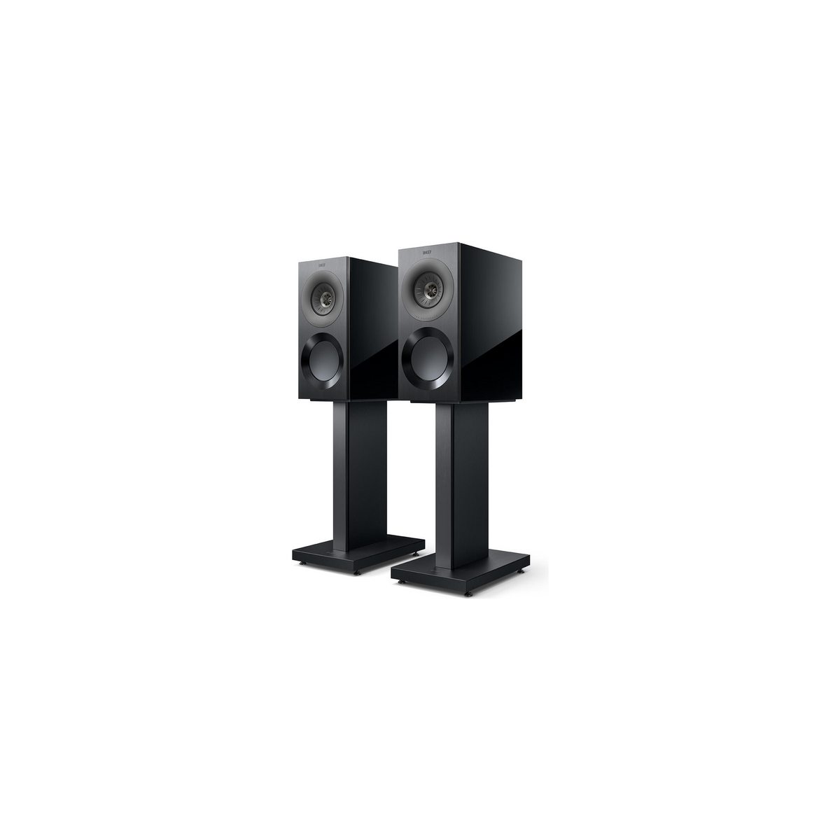 KEF Reference 1 Meta Pianosort/Grå – vinkel