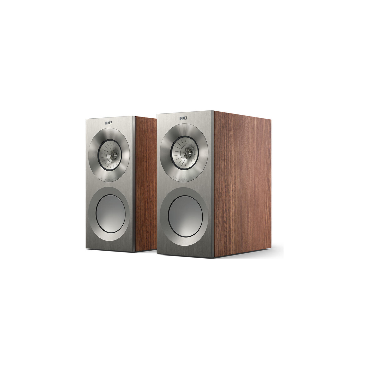 KEF Reference 1 Meta Valnøtt/Sølv – front