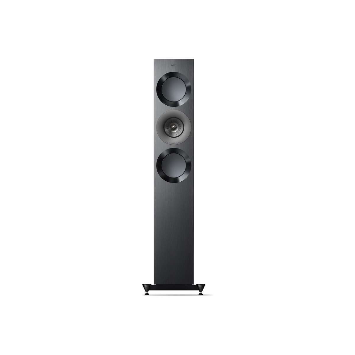 KEF Reference 3 Meta Pianosort/Grå – med grill