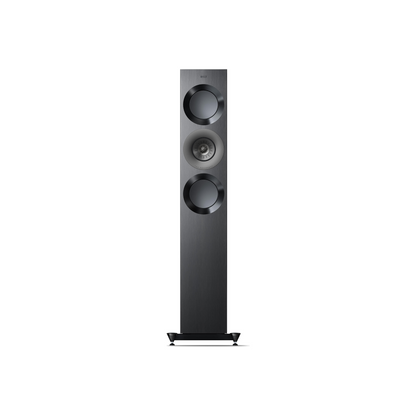 KEF Reference 3 Meta Pianosort/Grå – med grill