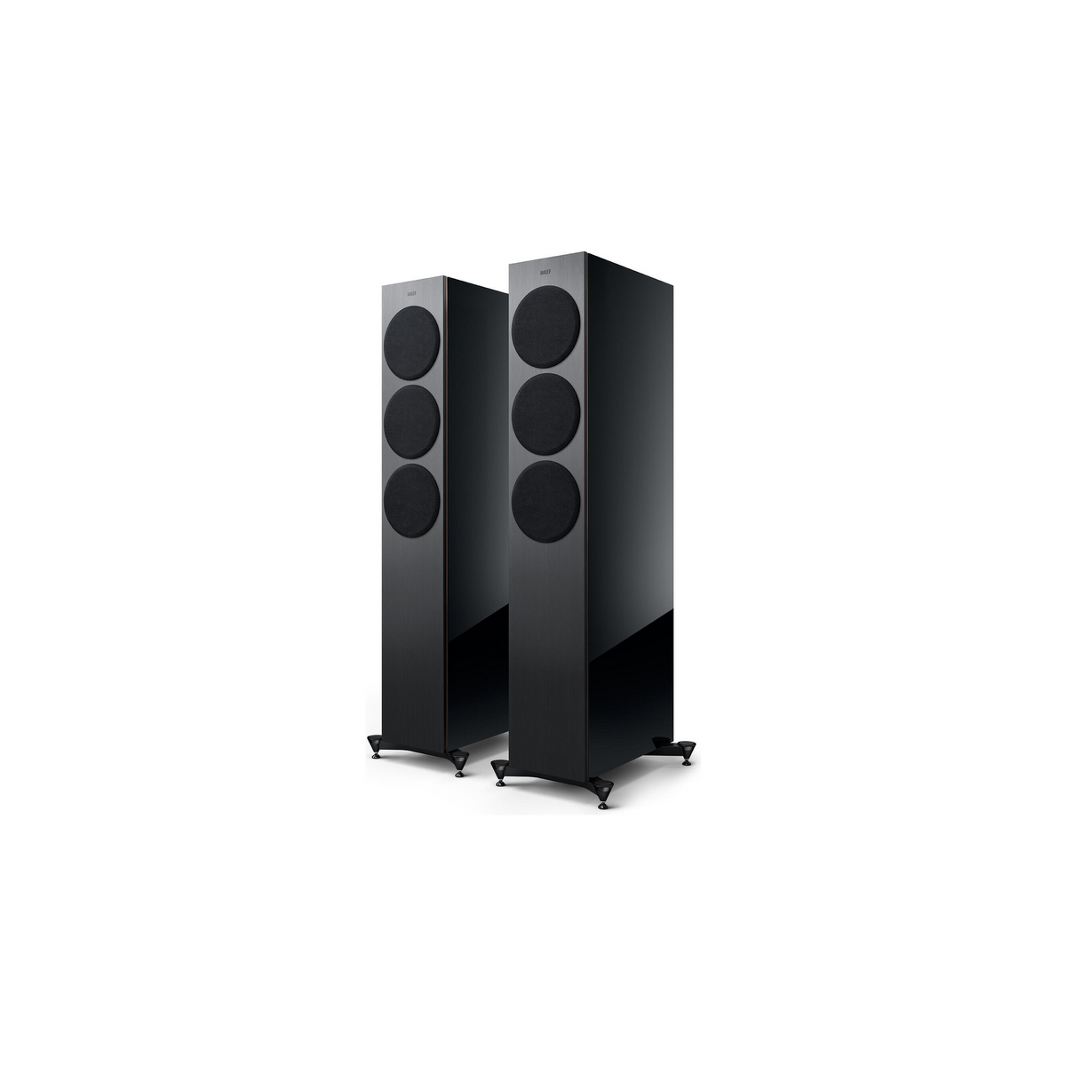 KEF Reference 3 Meta Pianosort/Grå – vinkel