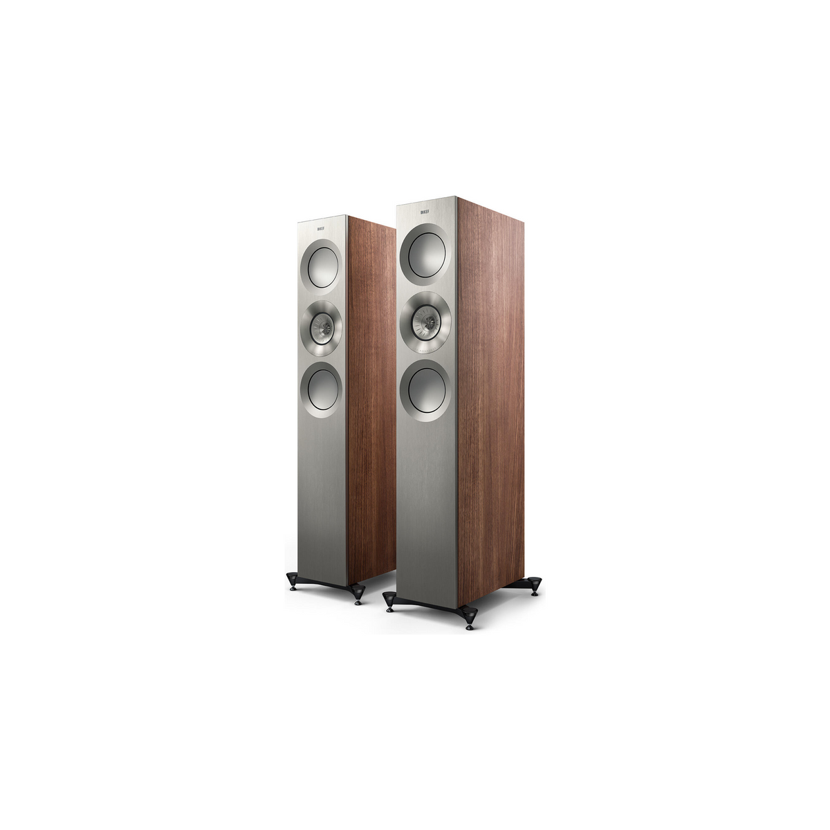 KEF Reference 3 Meta Valnøtt/Sølv – front