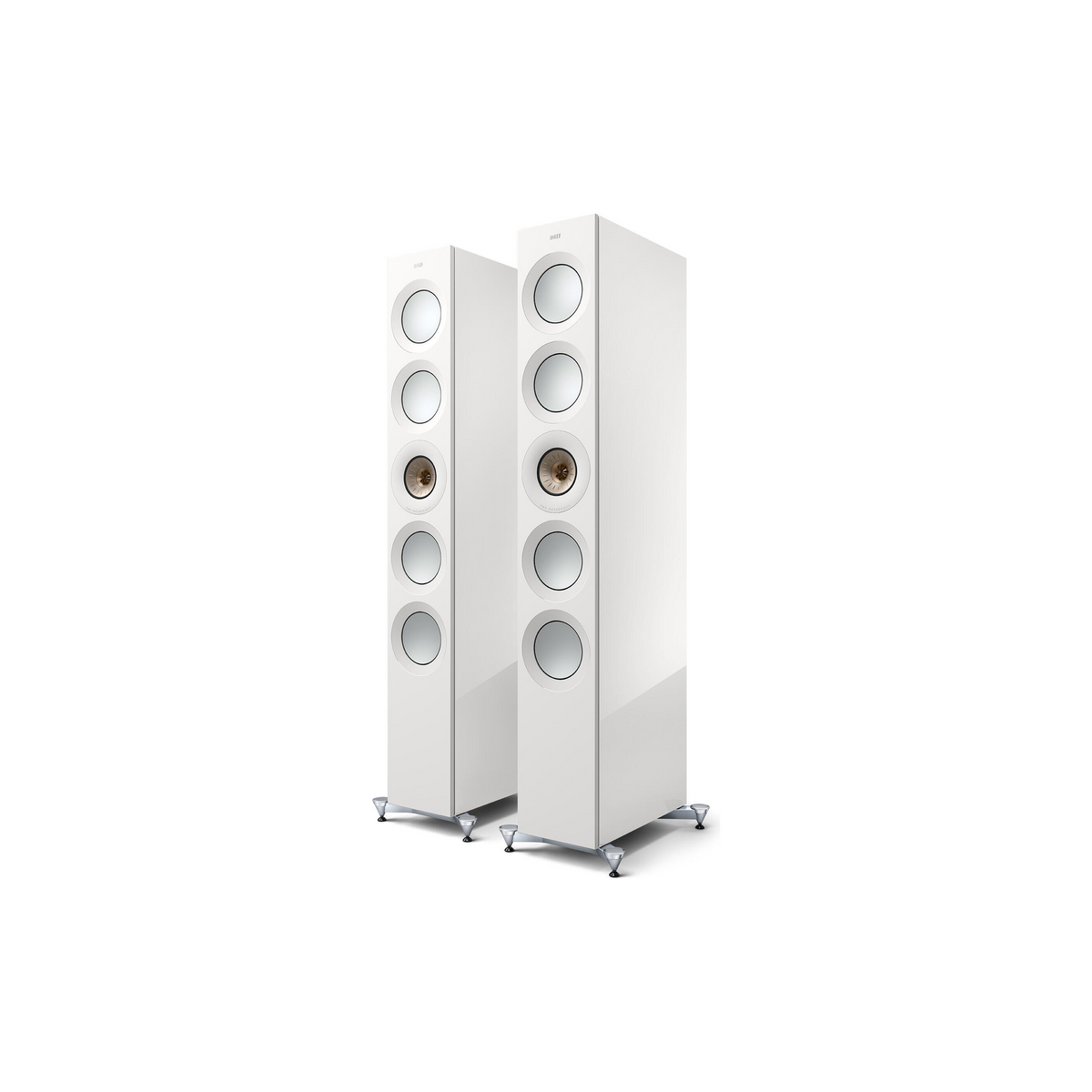KEF Reference 5 Meta Hvit/Champagne – front