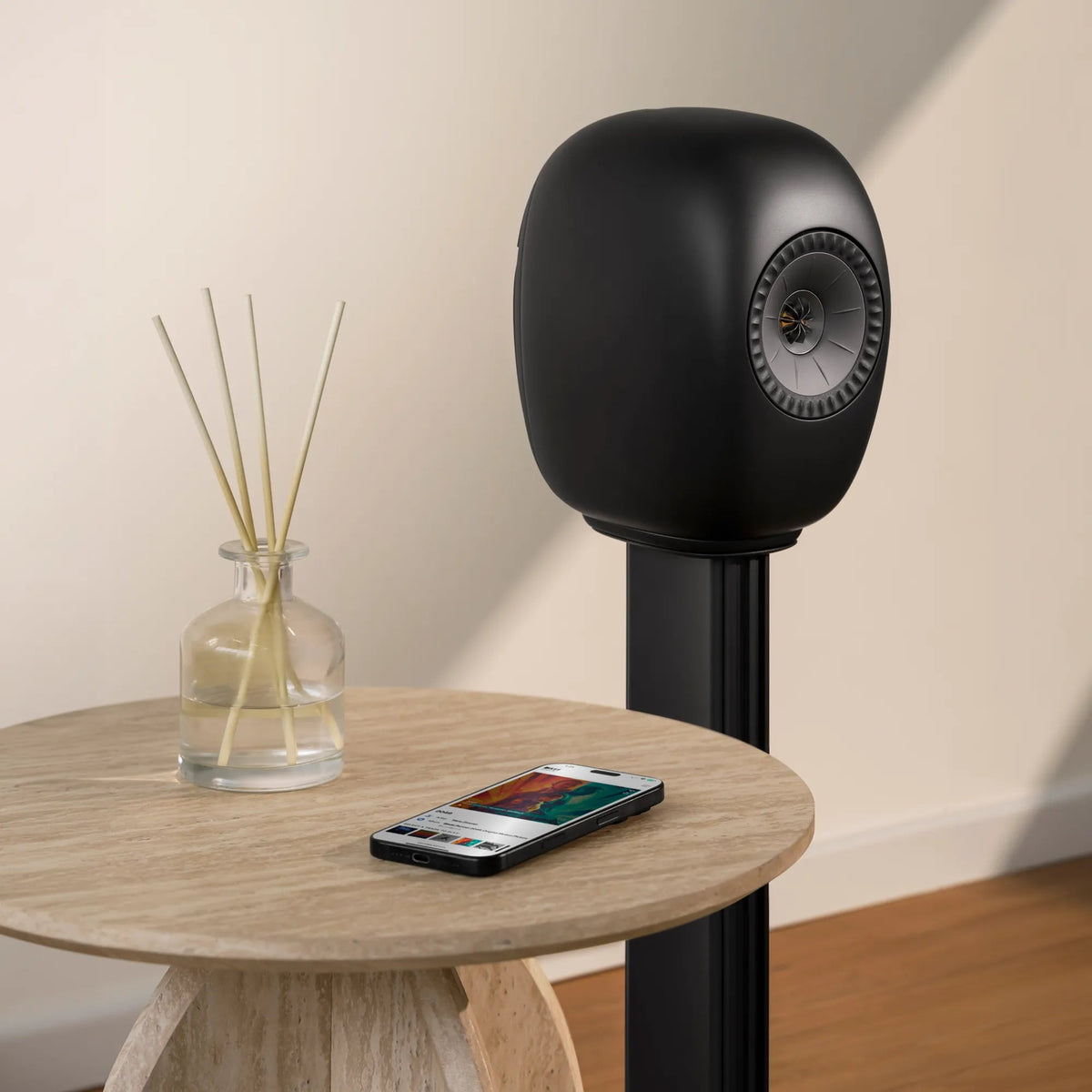 KEF S Luxe gulvstativ – tilkobling