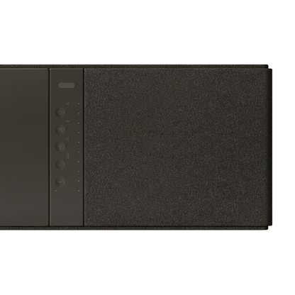 KEF XIO Skifersort – sidedetalj
