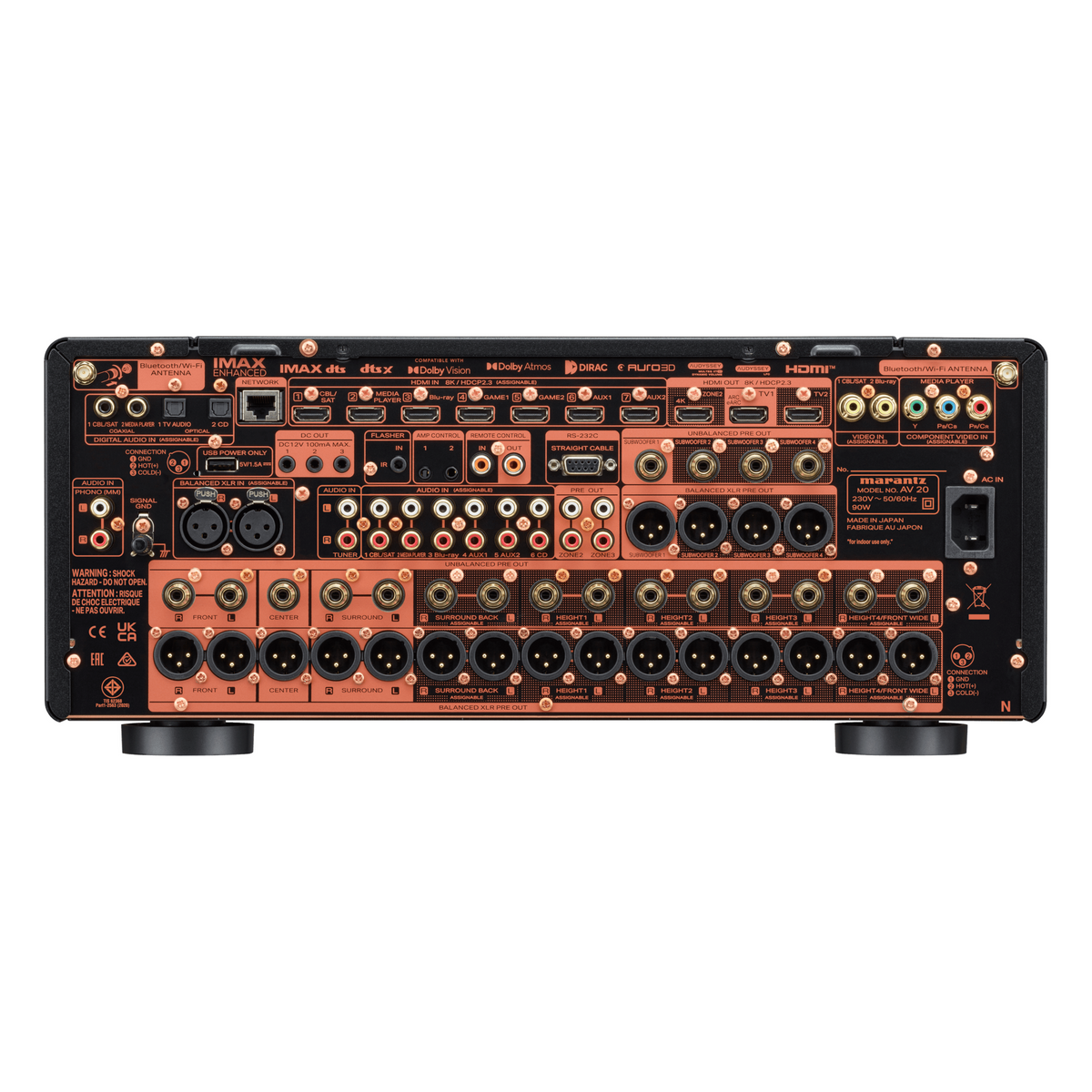 Marantz AV20 Sort – bak