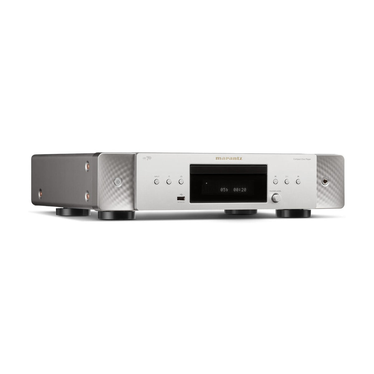Marantz CD70 Sølvgull vinkel