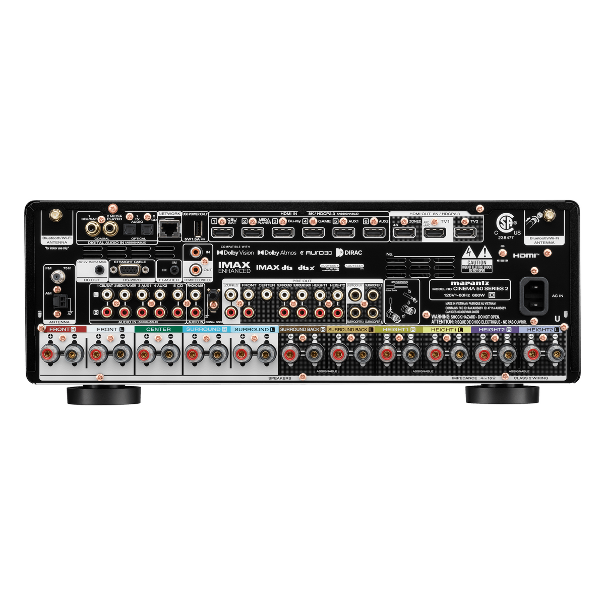 Marantz Cinema 50 Series 2 Sort – bak