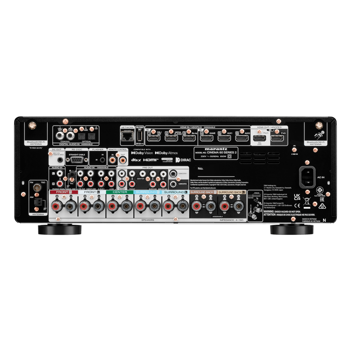 Marantz Cinema 60 DAB Series 2 Sort – bak