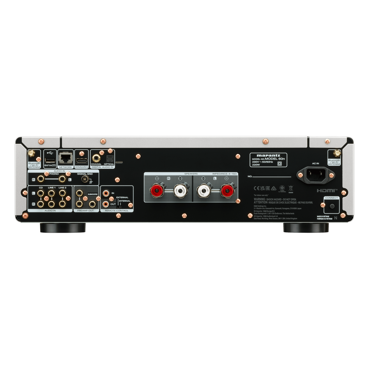 Marantz MODEL 60n Sølvgull – bak