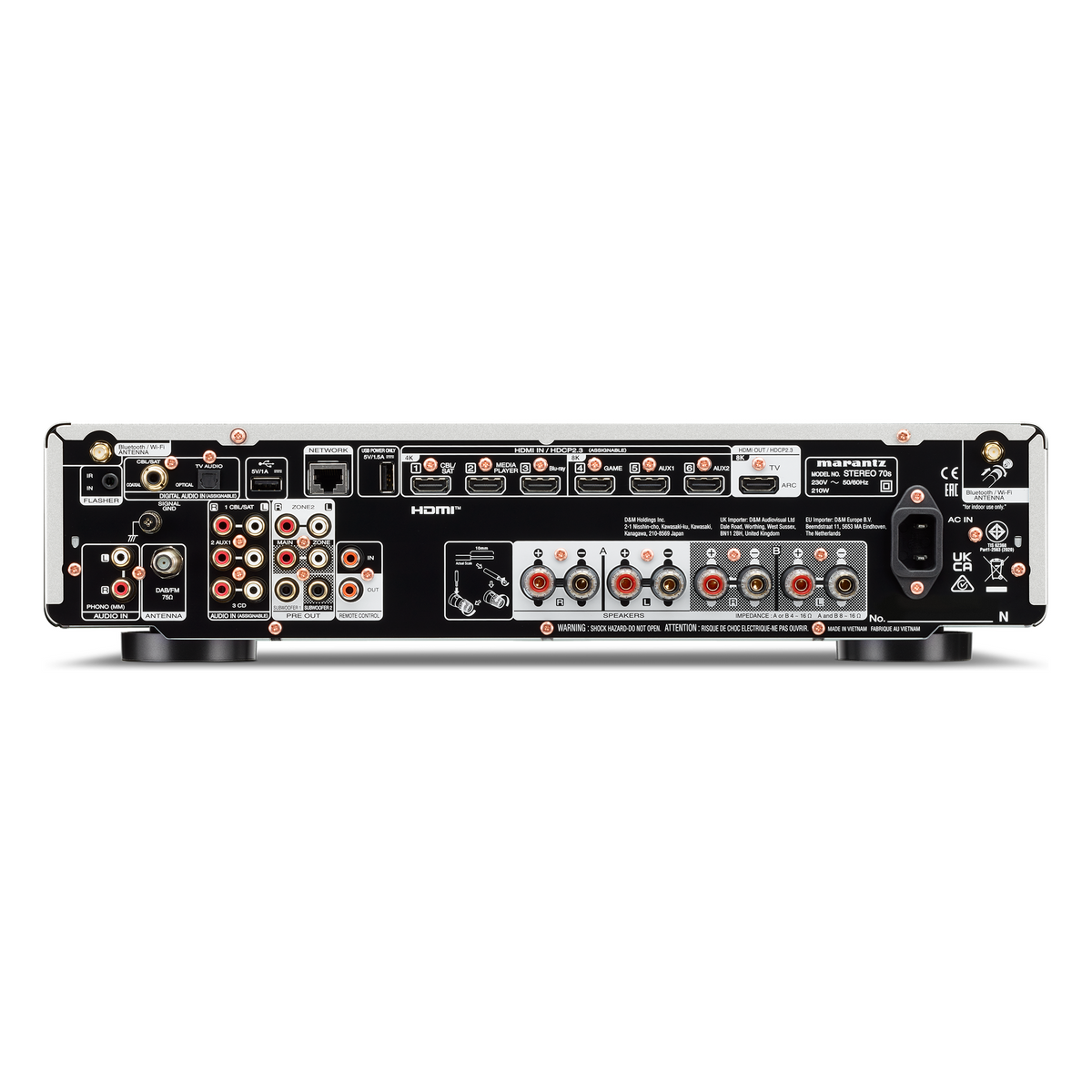 Marantz Stereo 70s Sølvgull – bak