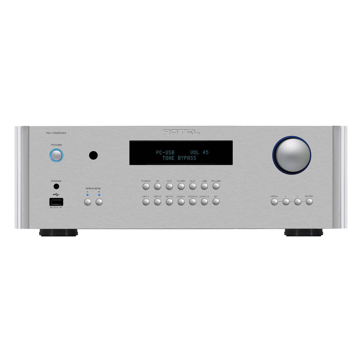 Rotel RA-1592 MKII Sølv – front