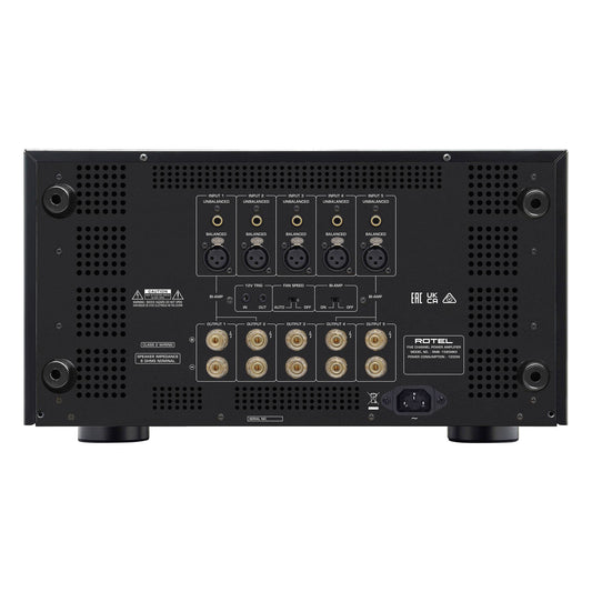 Rotel RMB-1585 MKII Sort – bakside