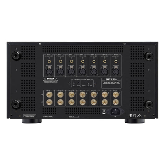 Rotel RMB-1587 MKII Sort – bakside
