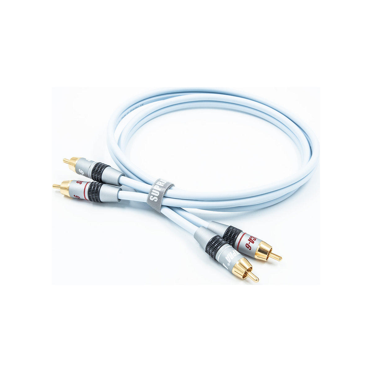 Supra Dual RCA – isblå signalkabel (par)