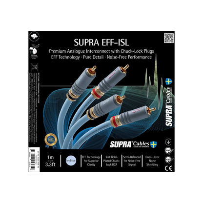 Supra EFF-ISL – isblå signalkabel (par)