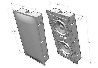 SVS 3000 In-Wall – mål og utskjæring