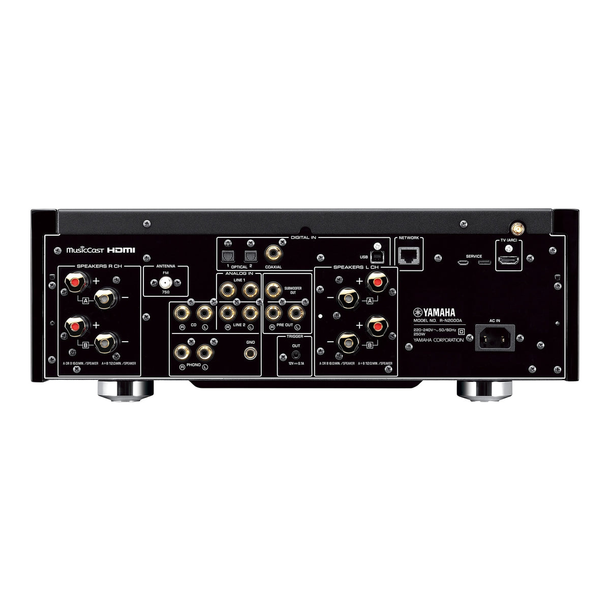 Yamaha R-N2000A bakside