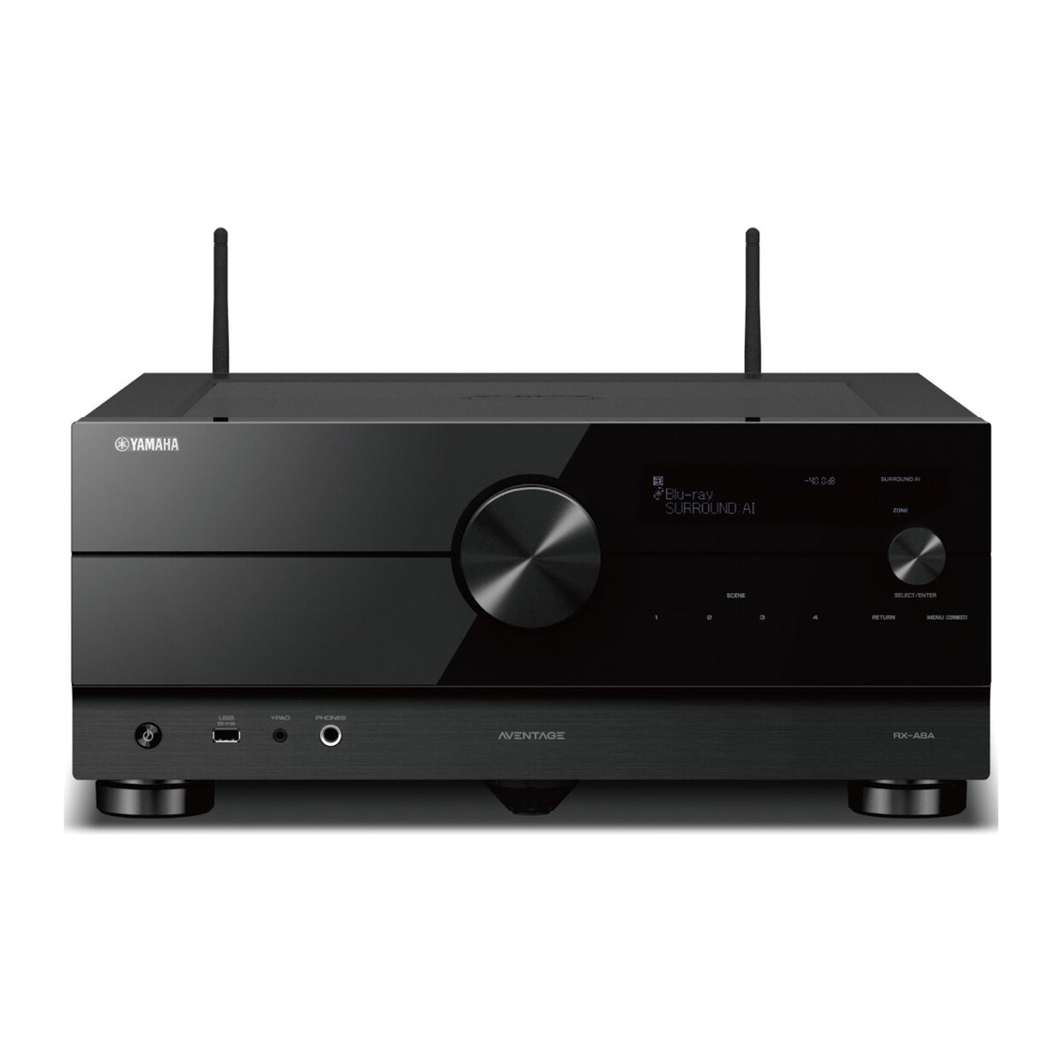 Yamaha RX-A8A front med antenner